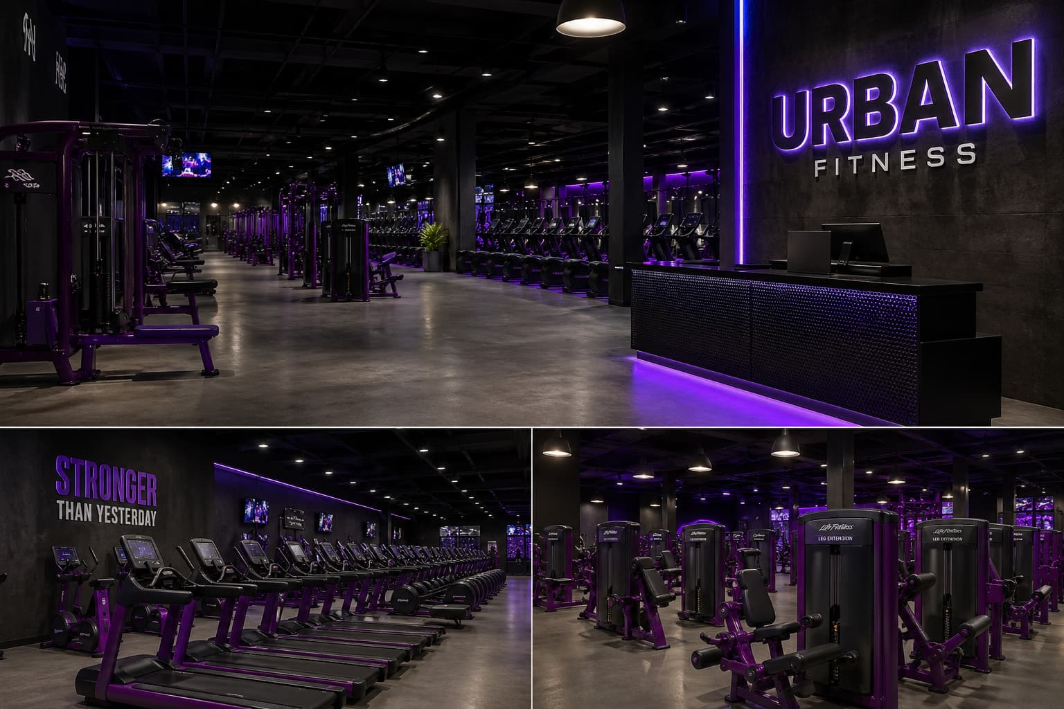 Urban Fit Clubs — interior del gimnasio